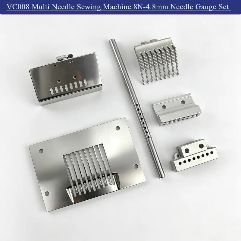 Set di posizionamento ago Premium VC008 8N-3/16 4.8mm con piastra ago e piedino pressore per macchina da cucire multiago Siruba