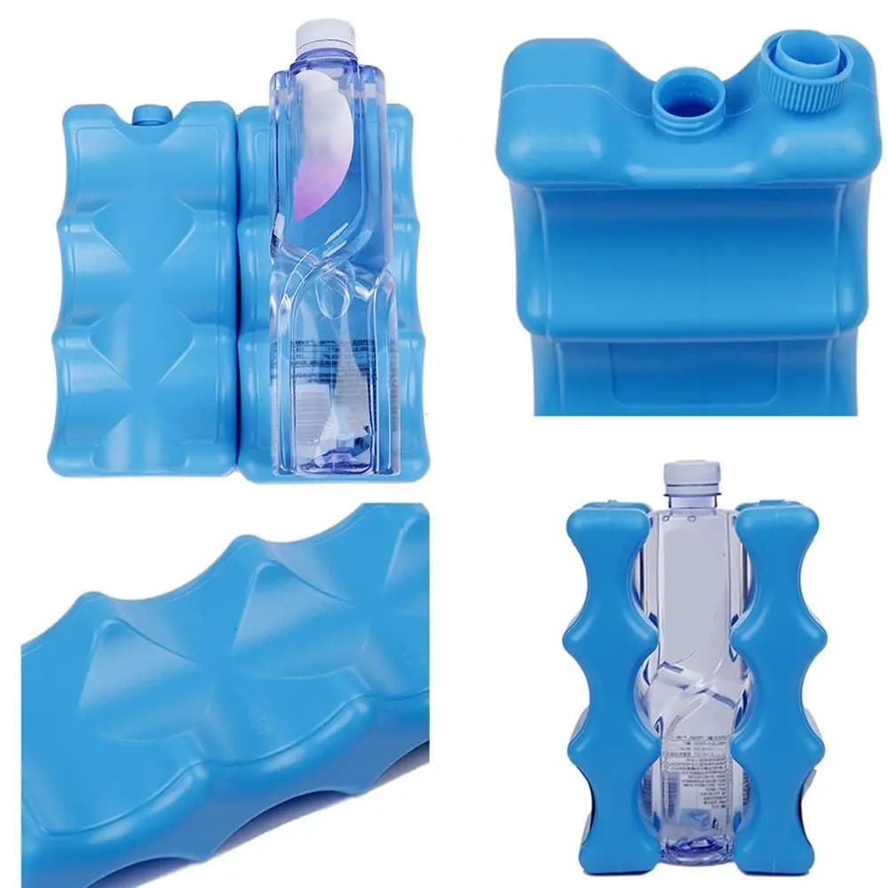 Borsa termica riutilizzabile per gel da 650 ml, congelatore, blocchi di ghiaccio, iniezione d'acqua, picnic, pranzo da viaggio, scatola per alimenti freschi