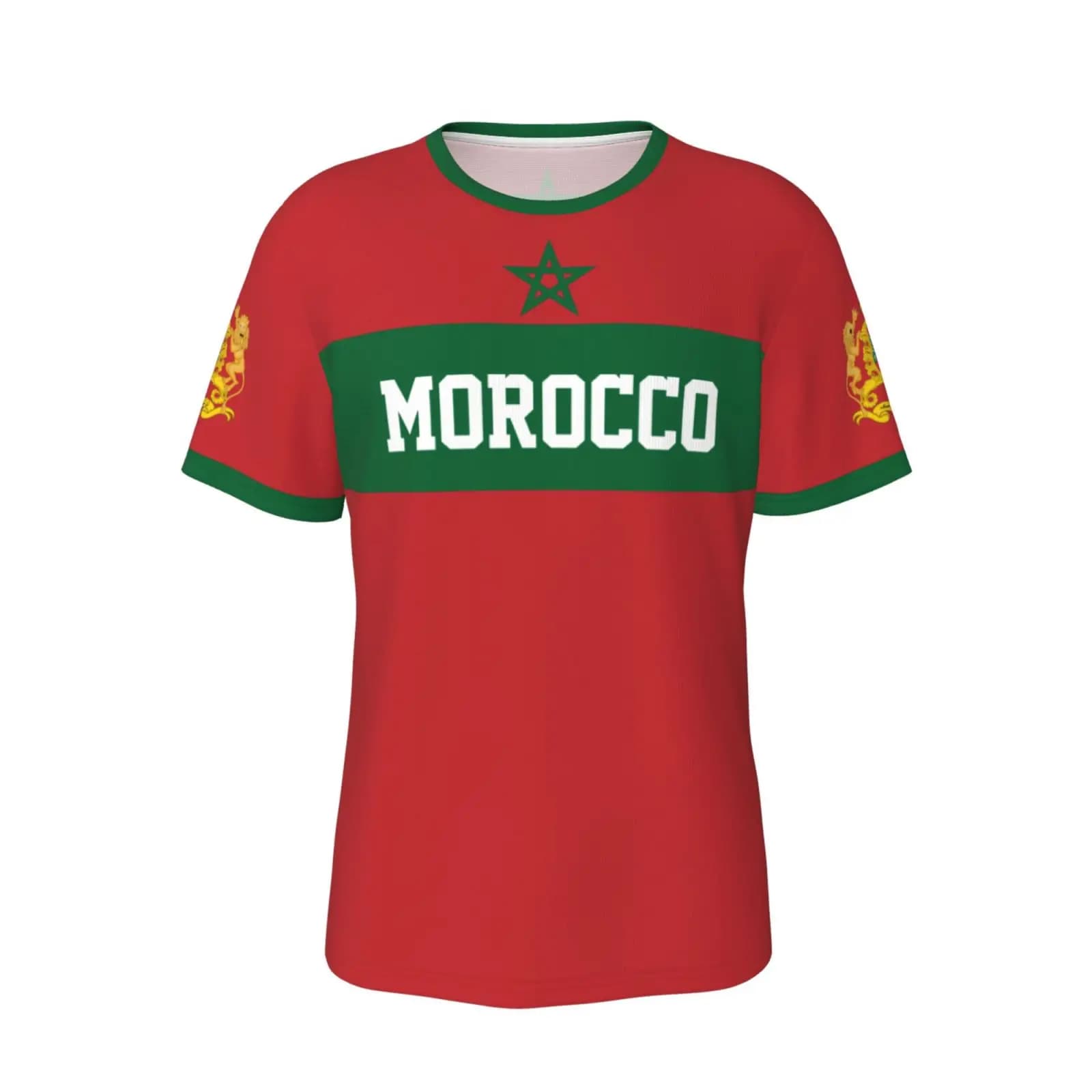 T-shirt unisex nazione bandiera del Marocco T-shirt marocchine per uomo donna calcio tifosi di calcio regali vestiti personalizzati tee