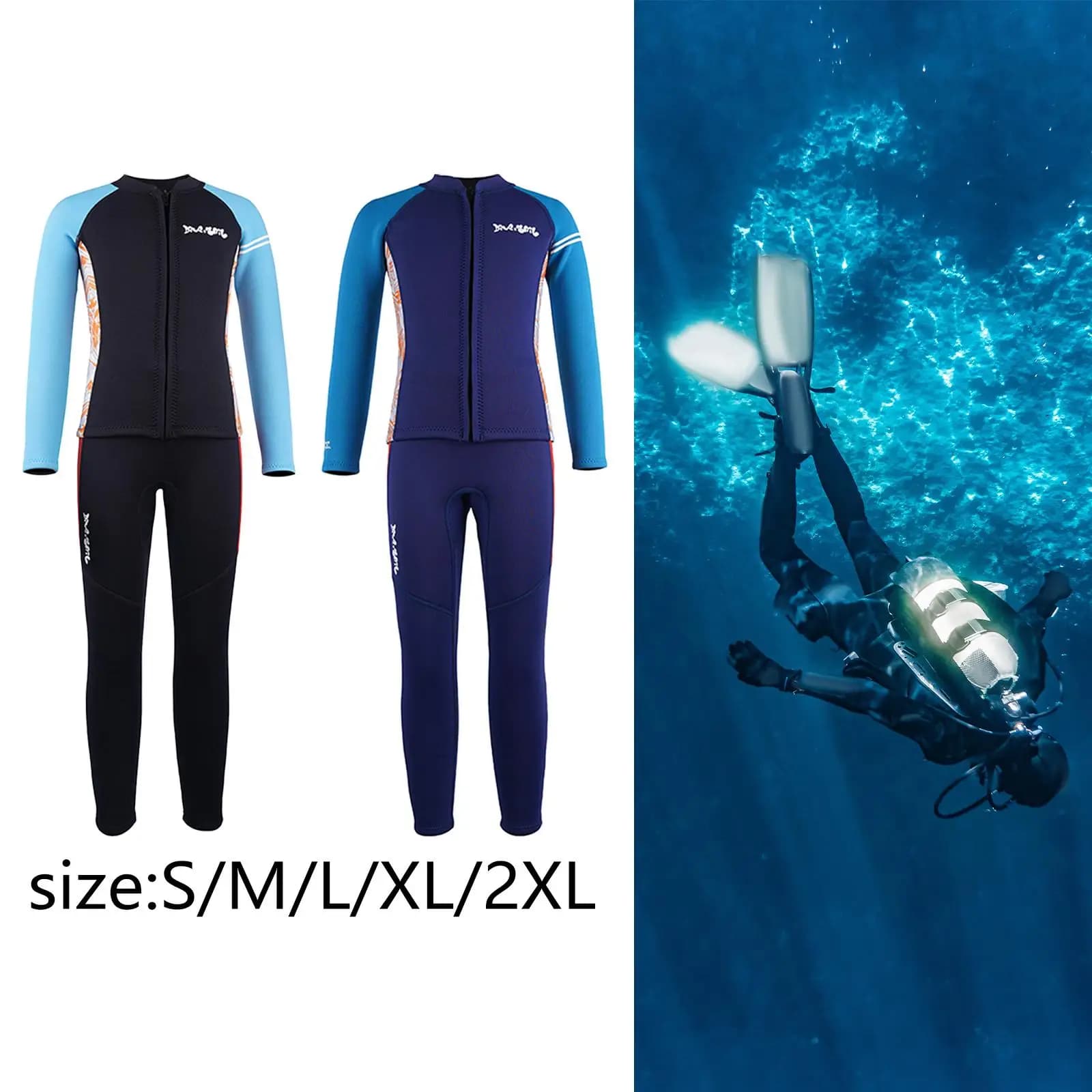 2.5 mm neoprene nylon baby uniform for water sports, kayaking, snorkeling