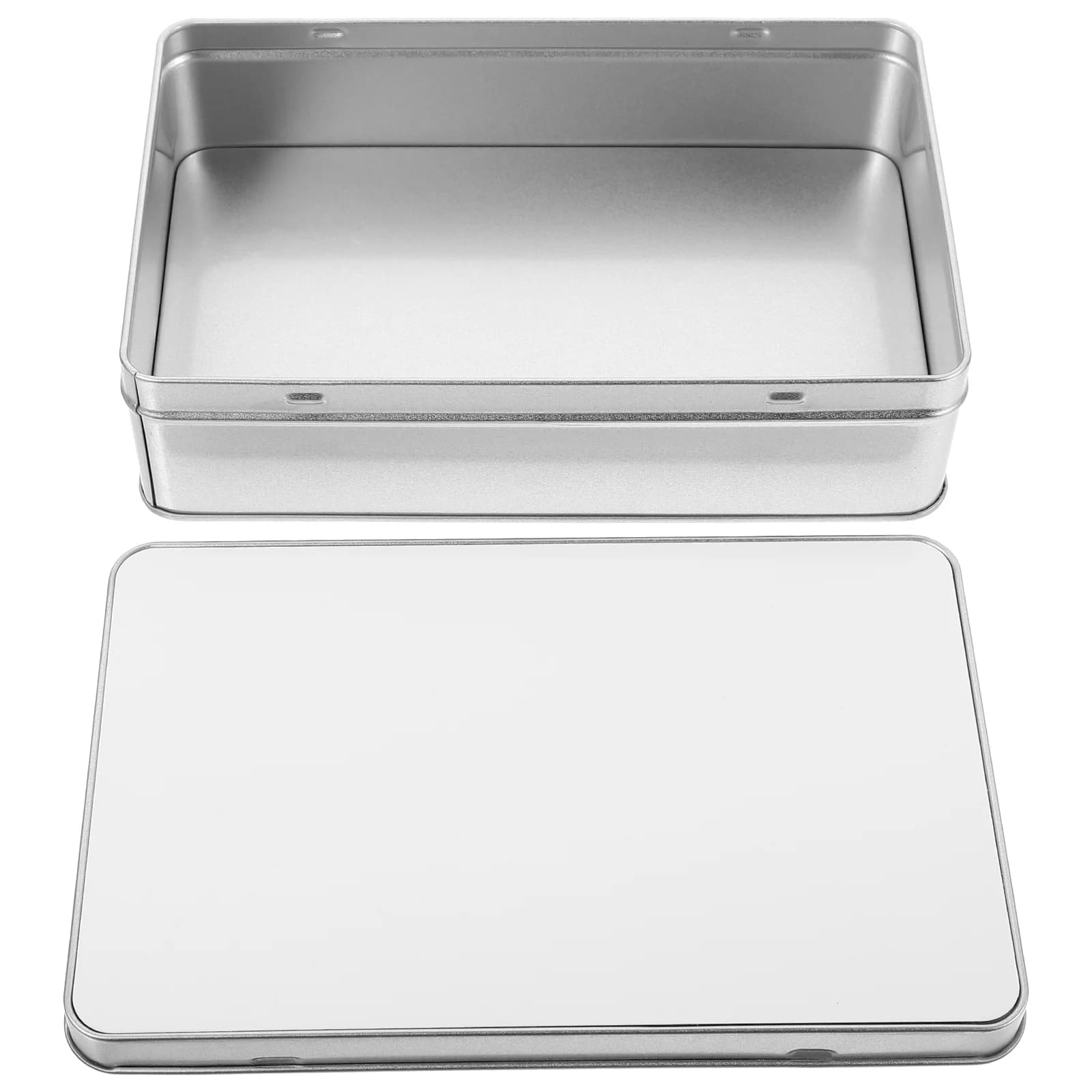 Scatola regalo vuota per sublimazione Scatola portaoggetti in ferro ad angolo rotondo Porta caramelle in metallo Custodia per biscotti in latta per biscotti Forniture per feste festive