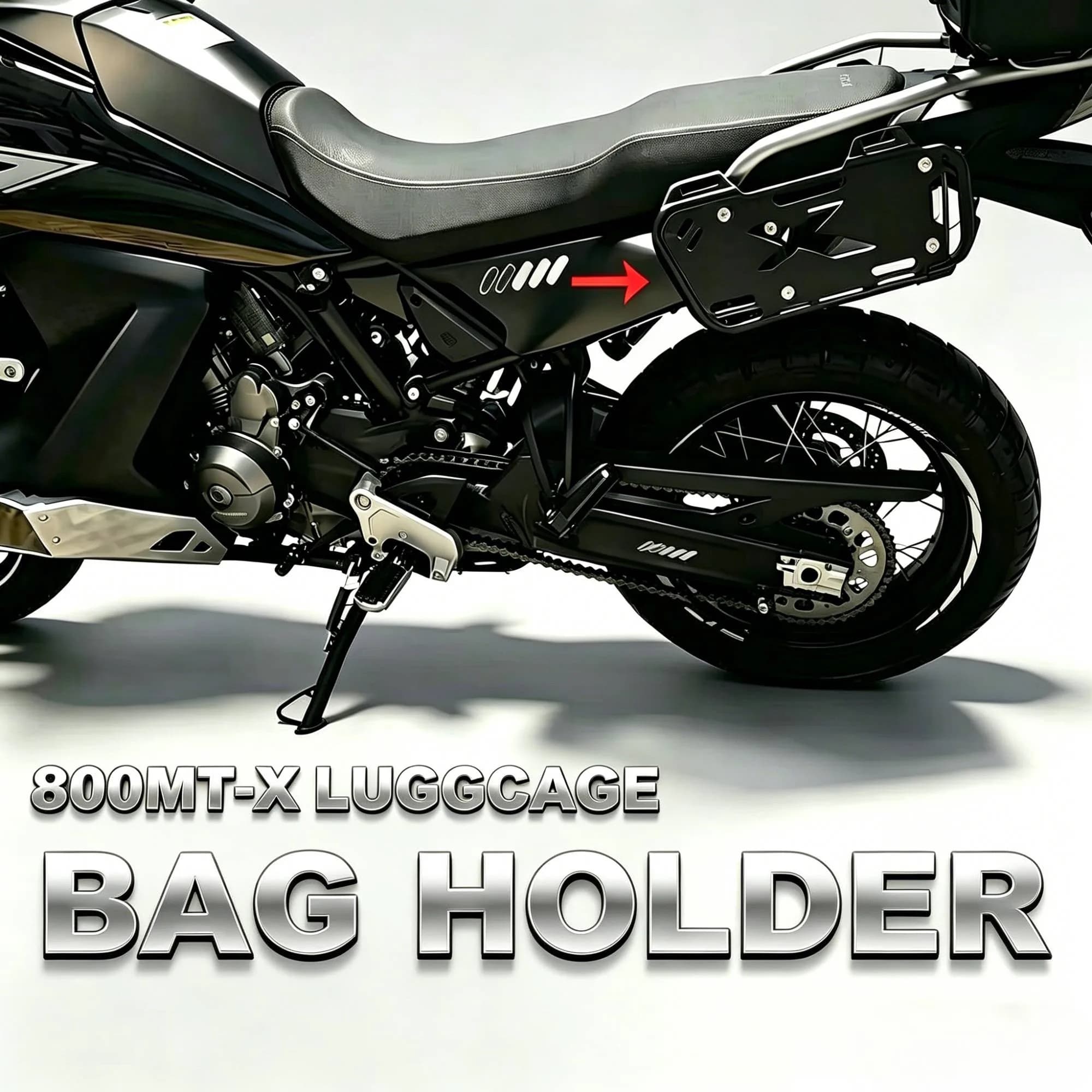 Staffa Laterale per Bauletto Moto CFMOTO 800MT-X 800MTX 800mtx - Accessori Portapacchi Laterale