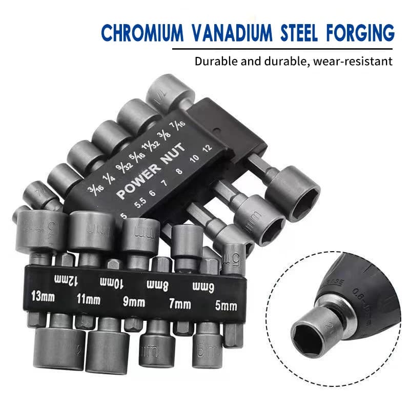 Powerful internal socket hexagonal handle hexagonal screwdriver socket rod extension pneumatic screwdriver insert Set of tools