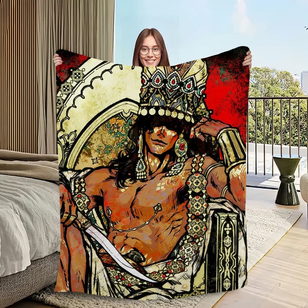 Sultans Game fanart cool Blanket Flannel warm comfort soft plush blanket for sofa living room office bedroom travel gift