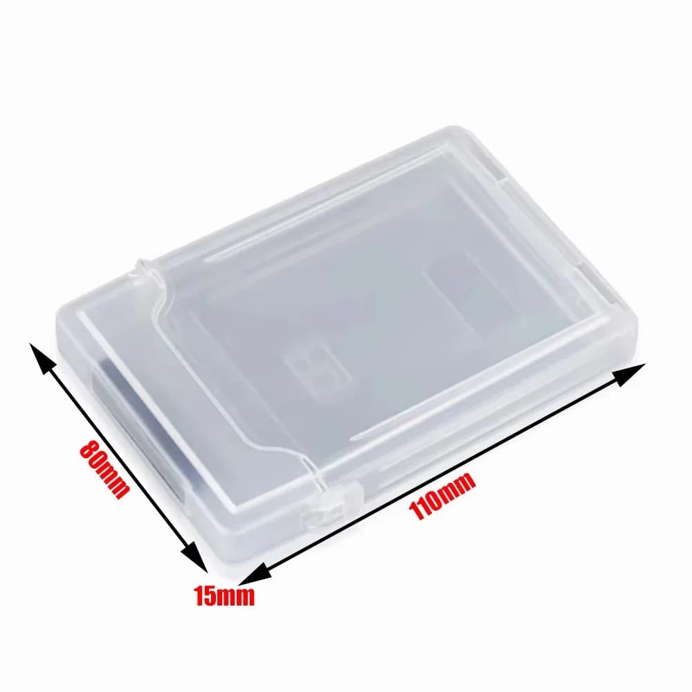 Custodia Antiurto per HDD, Scatola di Stoccaggio in Plastica per Hard Disk da 2.5 Pollici, Custodia per Hard Disk Esterno da 3.5 Pollici