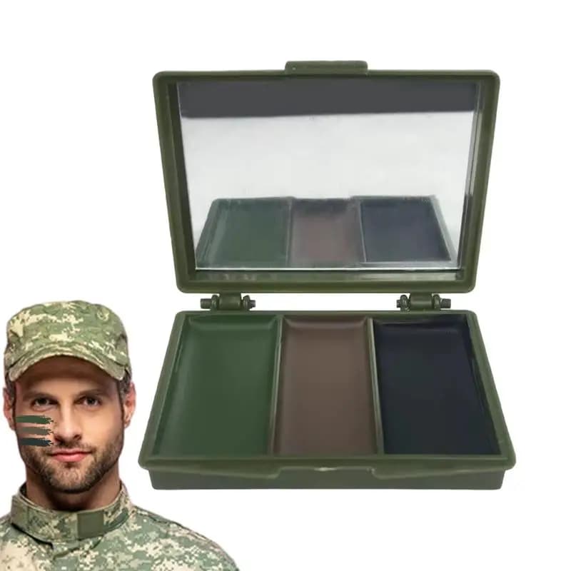 3 Colors CS Shooting Face Paint Camouflage Oil Men Women Outdoor Military Training Hunting Football Gear