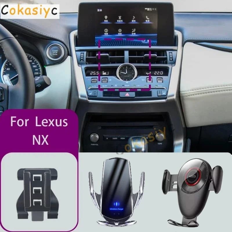 Supporto per Telefono con Caricatore Wireless per Lexus NX 2014-2021, Supporto Fisso Speciale per Cellulare