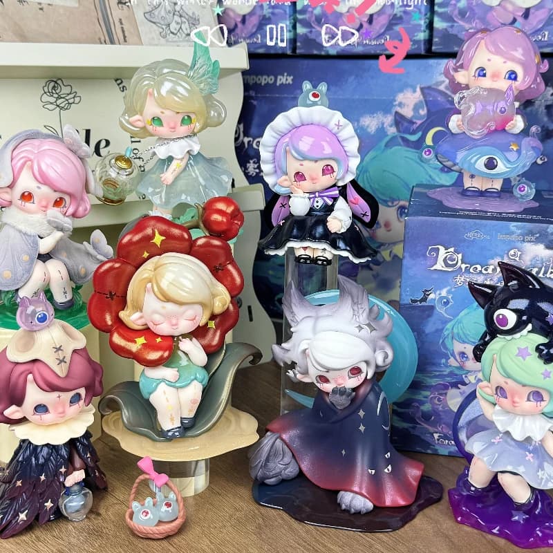 Impopo Pix DreamWalk Forest of Mistveil Series Blind Box Darkness Action Figure Mystery Box Anime Figure Decor Toy Surprise Gift