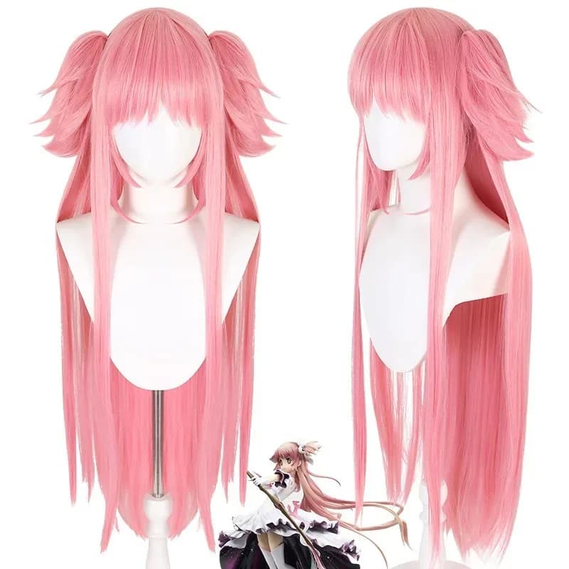 Magico Sakura Kyouko Kaname Madoka Cosplay Capelli lisci colorati sintetici Anime Coser Parrucca per ragazza carina Festa quotidiana