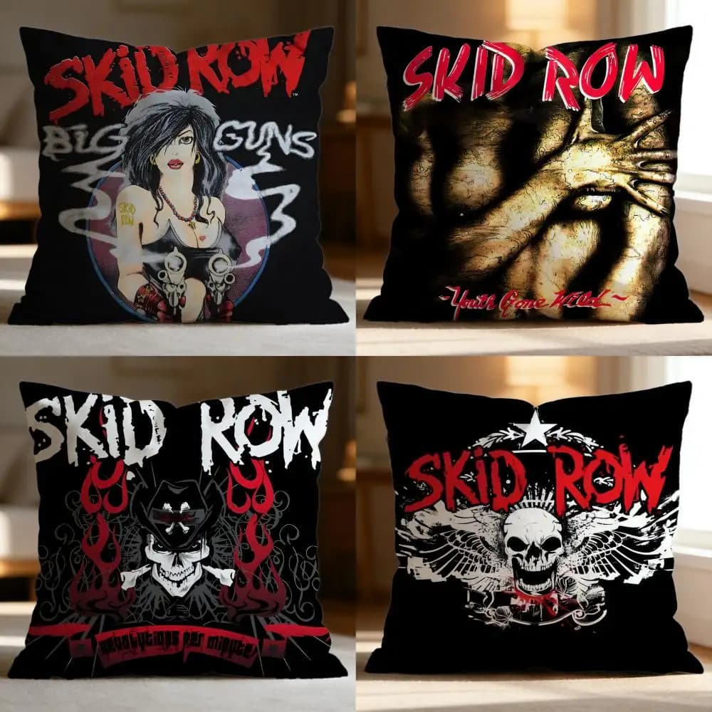 Fodera per cuscino Fashion SSkid Rowful, morbida e lavabile, multiuso per divano, letto, viaggi, ufficio