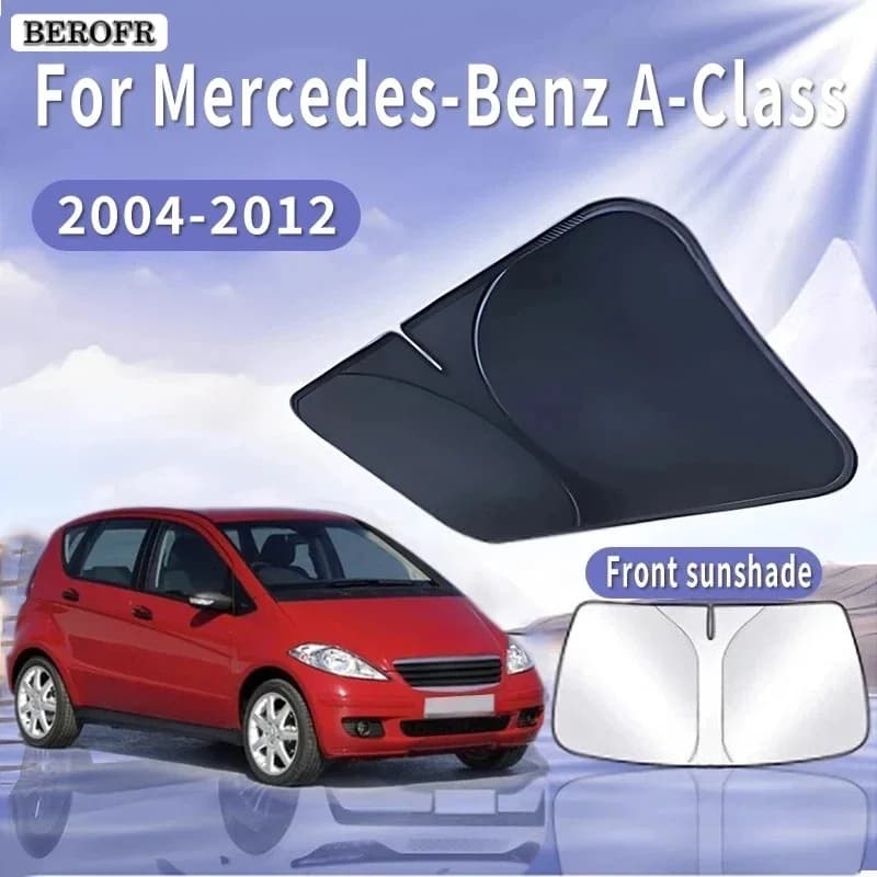 For Mercedes-Benz A-Class W169 2004~2012 Car Sun Visor Front Windshield Sunshade Heat Insulation Summer Cooling Auto Accessories