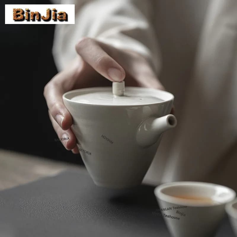 125ml Plant Ash Yamazawa Teapot Elegant Tea Infuser Pot Tea Brewing Kettle With Filter Oolong Tea Drinkware Supplies Collection