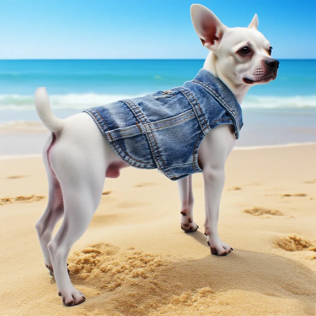 Giacca di jeans per cani, vestiti estivi per cuccioli freddi, camicie di jeans per cani per cani di piccola taglia, vestiti per gatti, gilet con imbracatura lavabile e durevole