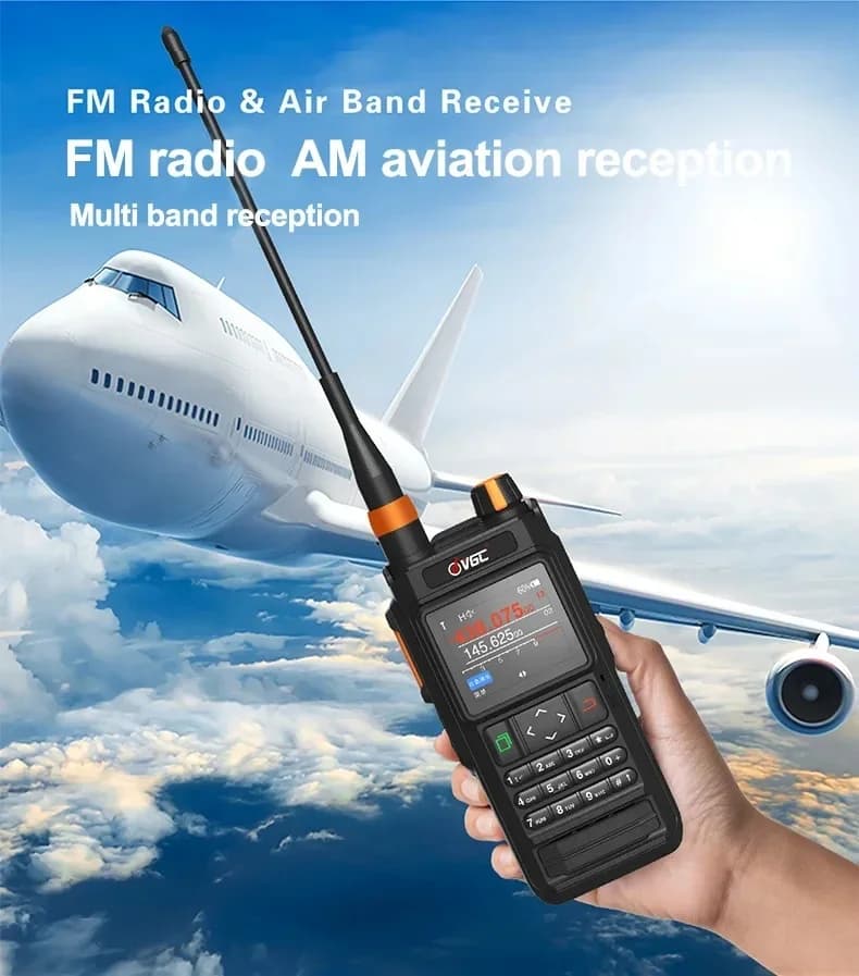 Walkie Talkie VR-N76 con Posizionamento GPS, Funzione Bluetooth APRS, Radio Bidirezionale Impermeabile