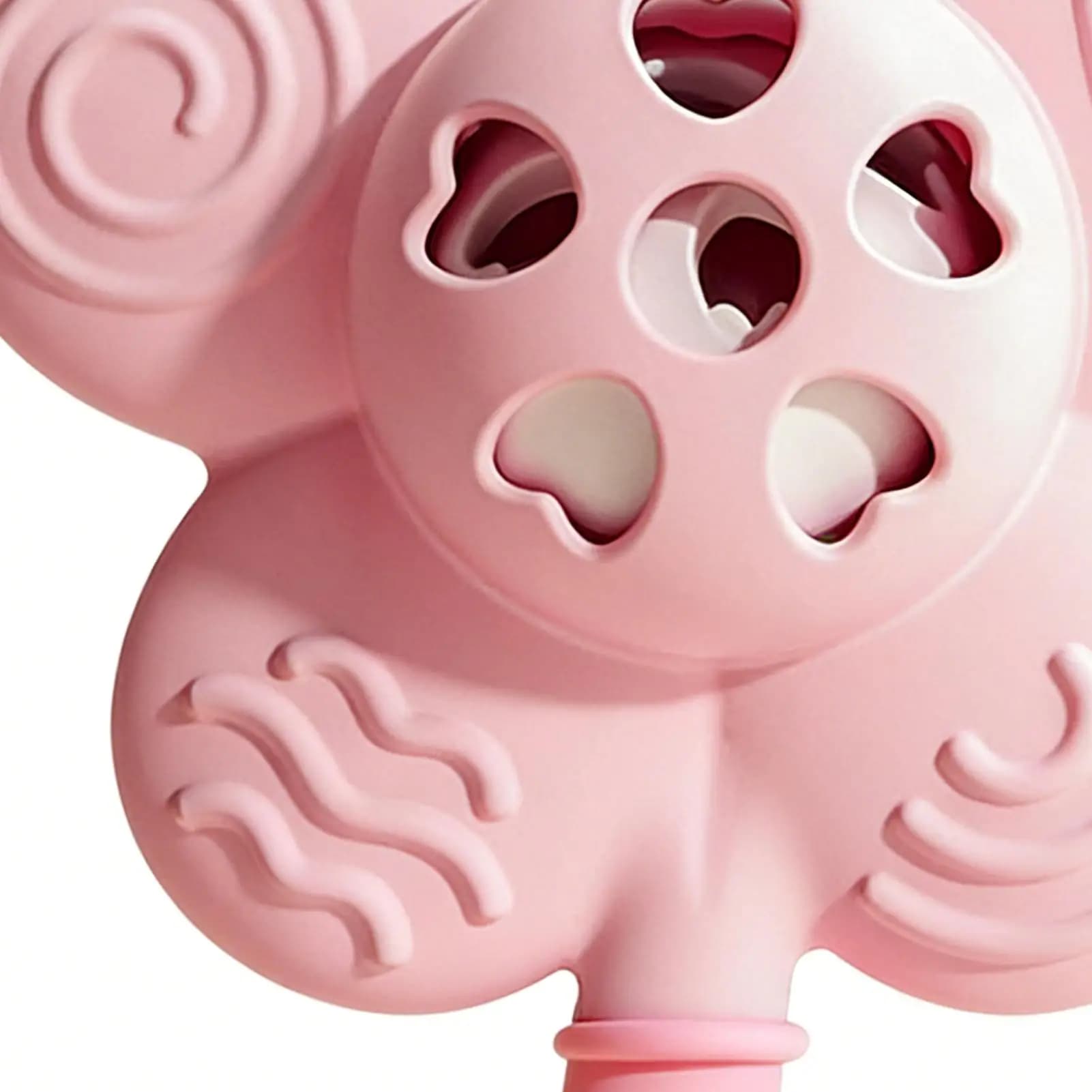 Sonaglio sensoriale in silicone testurizzato ergonomico, massaggiagengive e giocattolo sensoriale per casa, interni, dormitorio, appartamento, shopping, viaggi