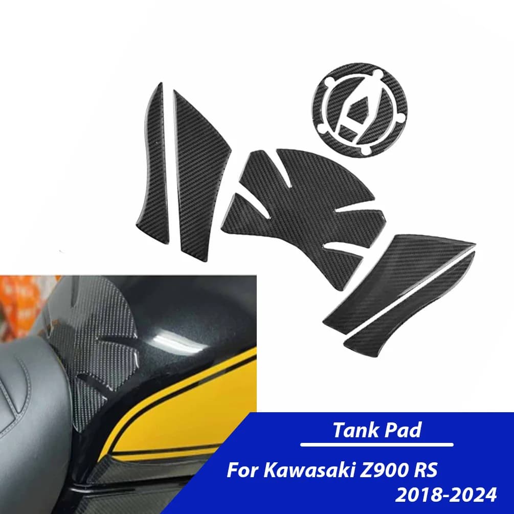 Z900RS Tank Traction Pad Lateral Gas Fuel Ginocchio Grip Decal For Kawasaki Z900 Z 900 RS 2018-2024 Motorcycle Stickers Accessories