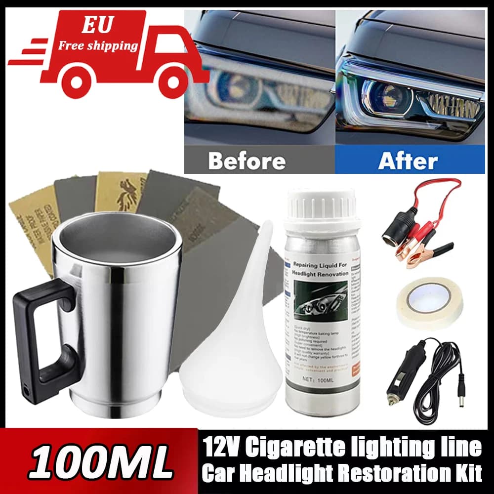 Novità 30ML Soluzione di rivestimento per riparazione fari auto Kit di riparazione Ossidazione Rivestimento retrovisore Lucidatura fari Liquido antigraffio