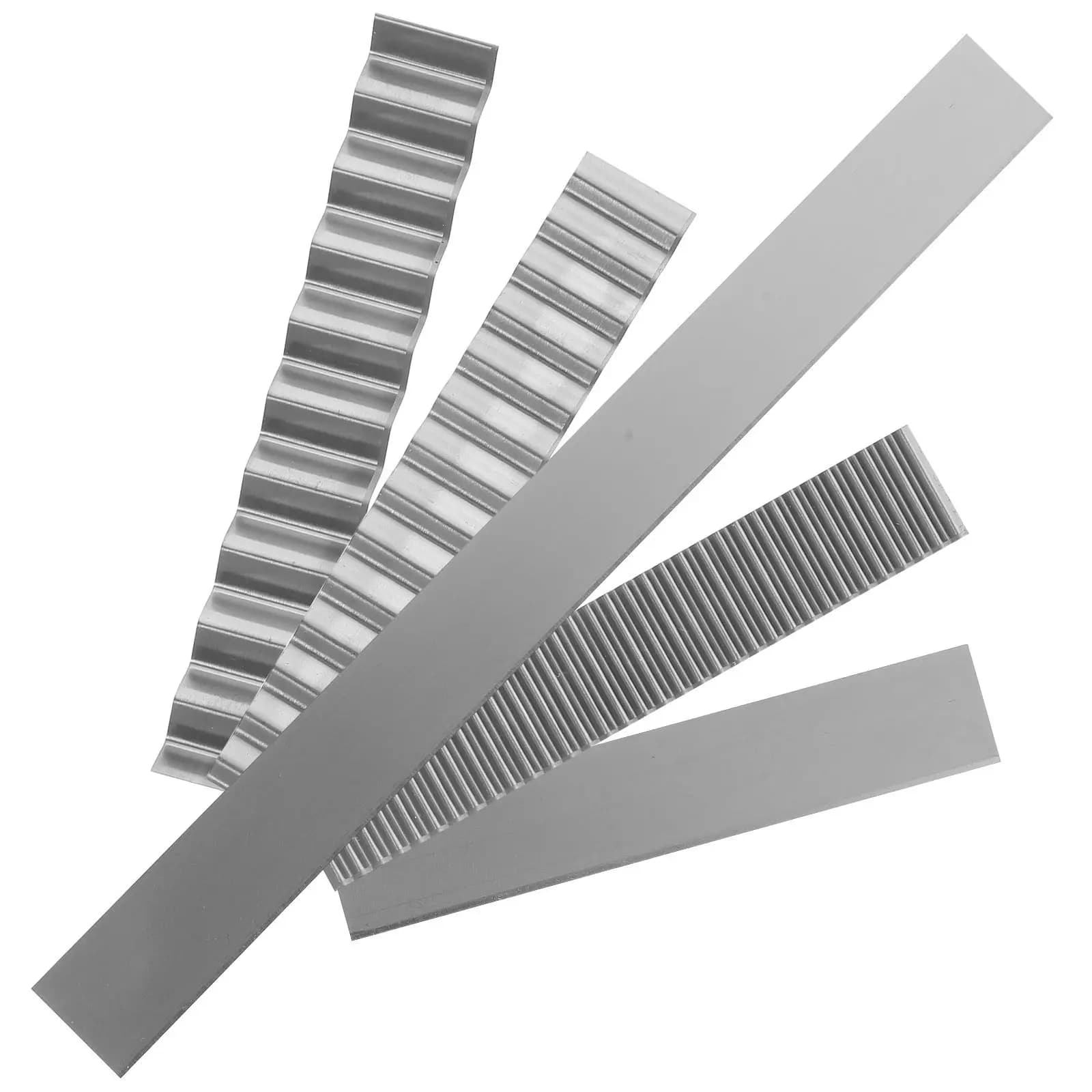 5Pcs Clay Sculpting Tools Stainless Steel Cutting Wave Blades for Polymer Clay Shaping Pottery Sculpting Craft Supplies