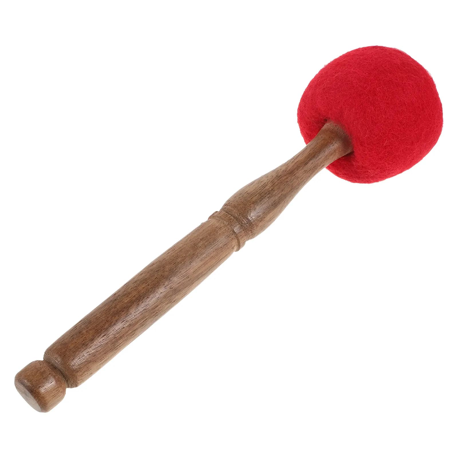 Singing Bowl Mallet Wooden 23Cm Thick Wool Felt Striker Crystal Sound Bowl Stick Meditation Accessory Buddha Knocking Rod