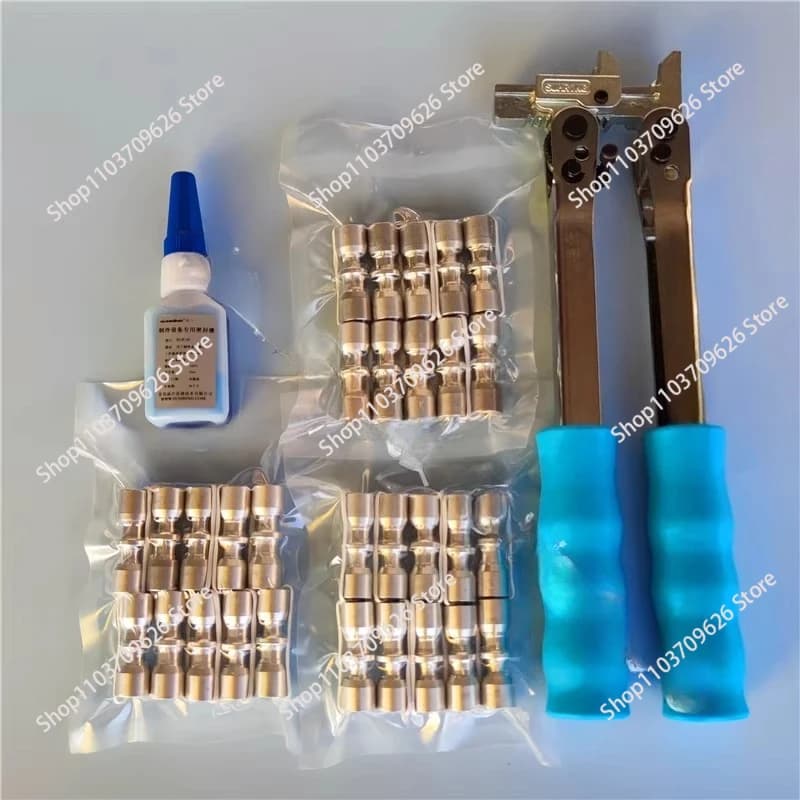 Set di attrezzi per riparazione frigoriferi senza saldatura, con anello di tenuta composito e pinza a pressione FRK