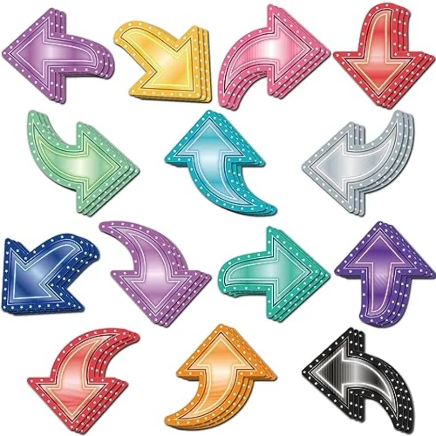 36 pezzi mini frecce magneti carino tendone decorativo frecce magneti da frigorifero set per il ritorno a scuola accessori per armadietti bianco