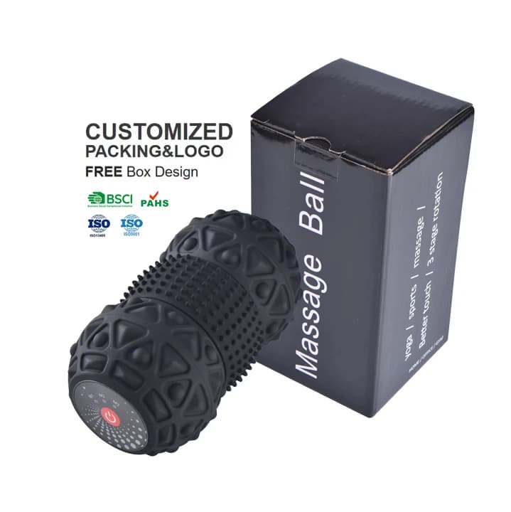 High Quality Custom Design Silicone Foam Roller Massage Ball for Yoga Exercise and Vibration Durable Rubber Material