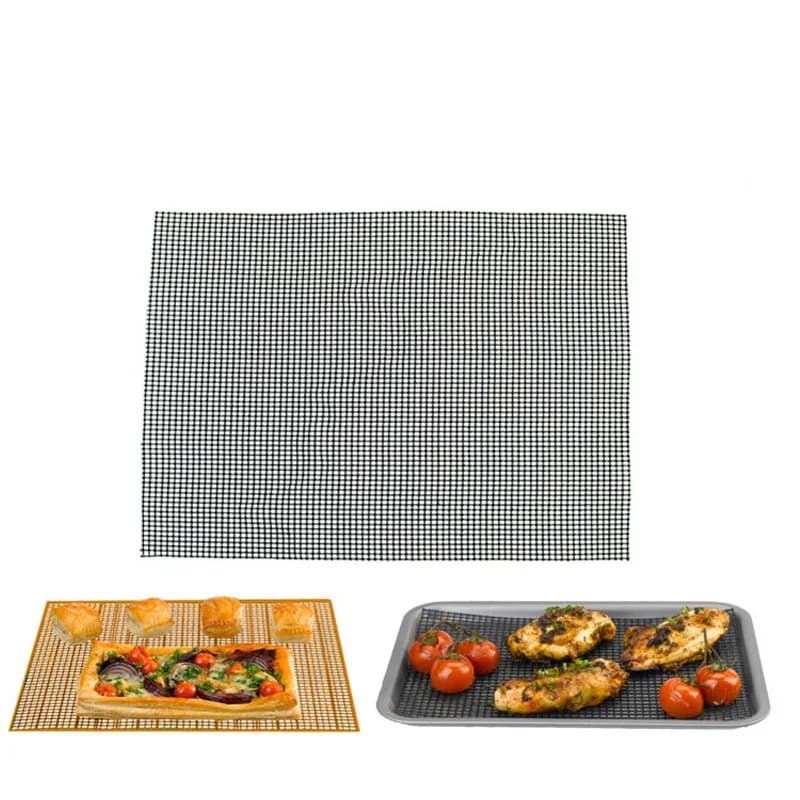 BBQ Grill Cover Mat Pad Reusable Non-stick PTFE Grilling Mesh for Indoor Outdoor BBQ Use BQ Gill Accessories Dropshipping