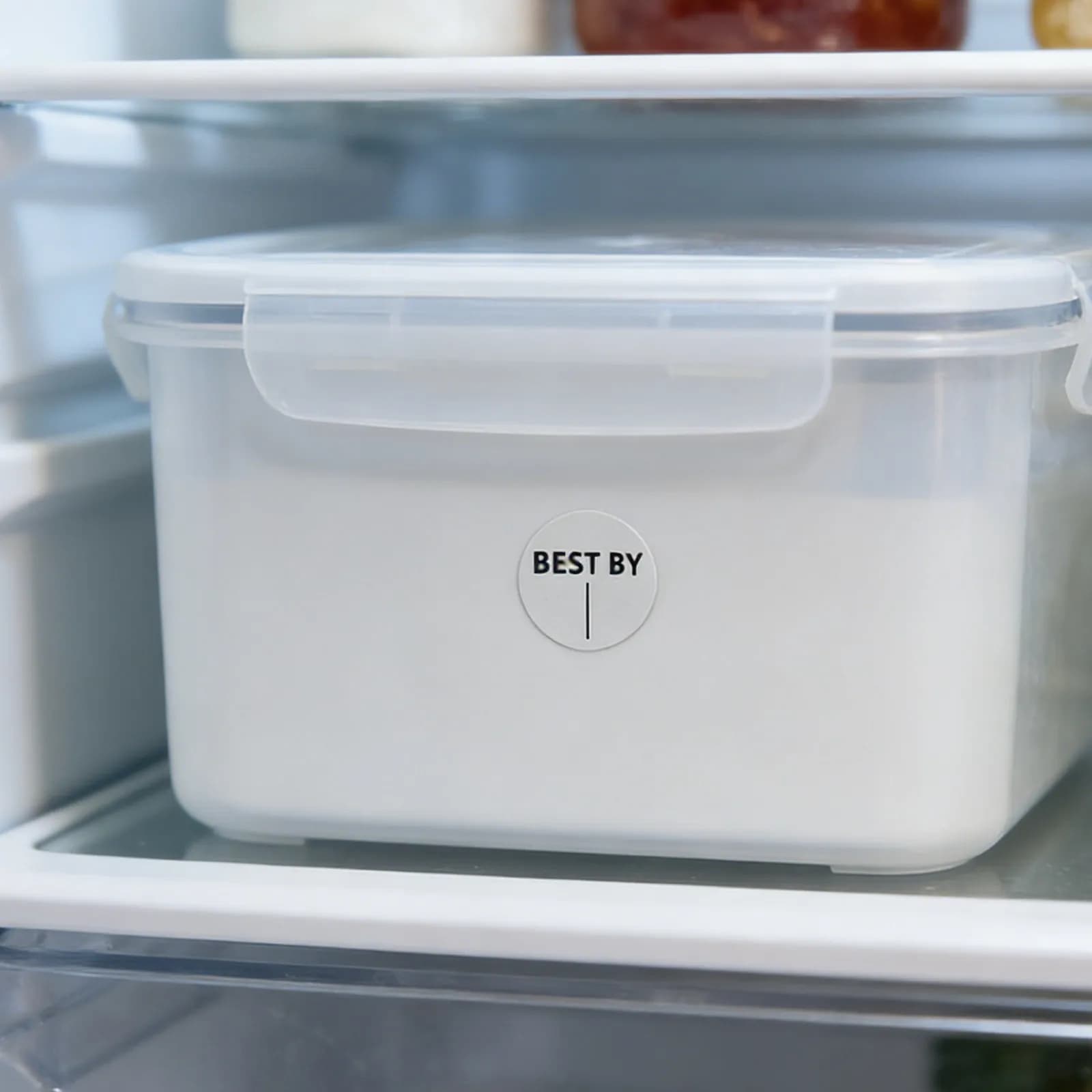 30 Pezzi Etichette Adesive Trasparenti per Data di Scadenza Alimenti, per Frigorifero Congelatore, Contenitori Alimentari, Organizzazione Dispensa Ristorante