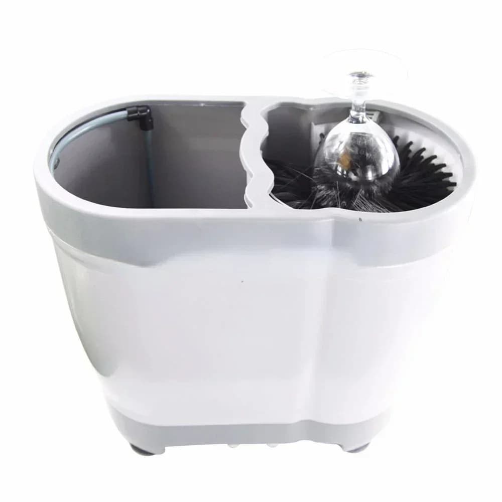 Lavabicchieri da tavolo portatile, Accessori per la preparazione della birra, Accessori da cucina in acciaio inossidabile per birra e vino