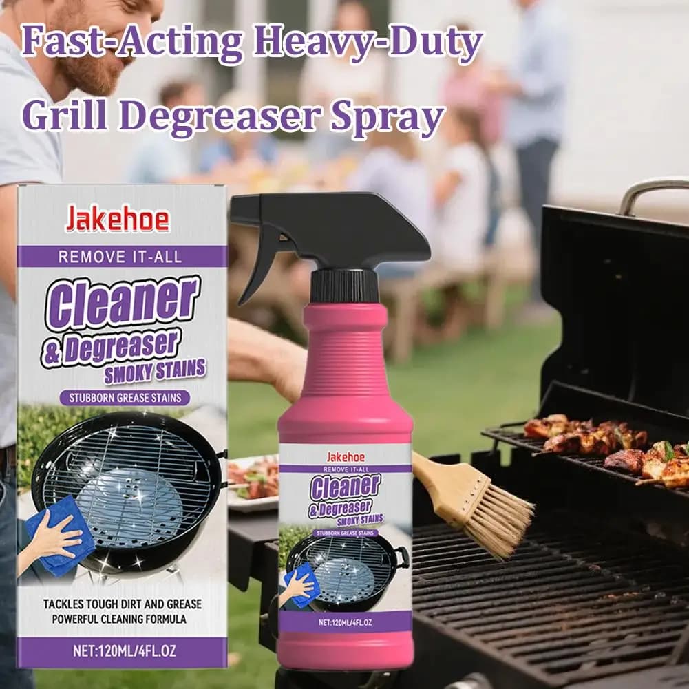 Spray detergente potente da 120 ml per barbecue e forni con spugna, sgrassatore per impieghi gravosi per rimuovere il grasso ostinato