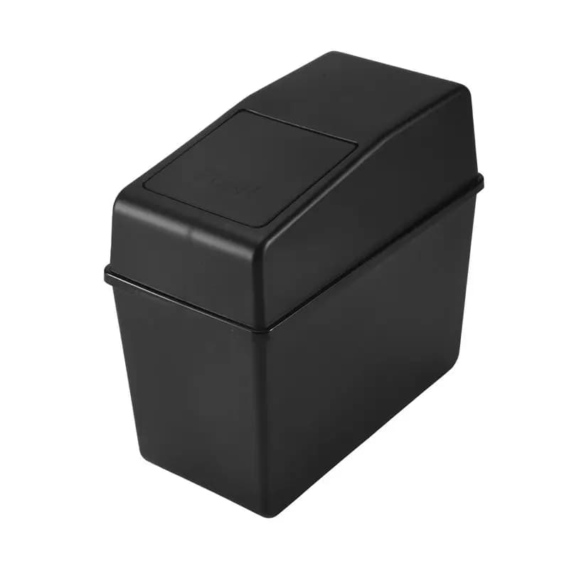 Portable Car Trash Can With Lid Vehicle Can Garbage Organizer Large Wastebasket Bin For Auto,Home Car Interior Black