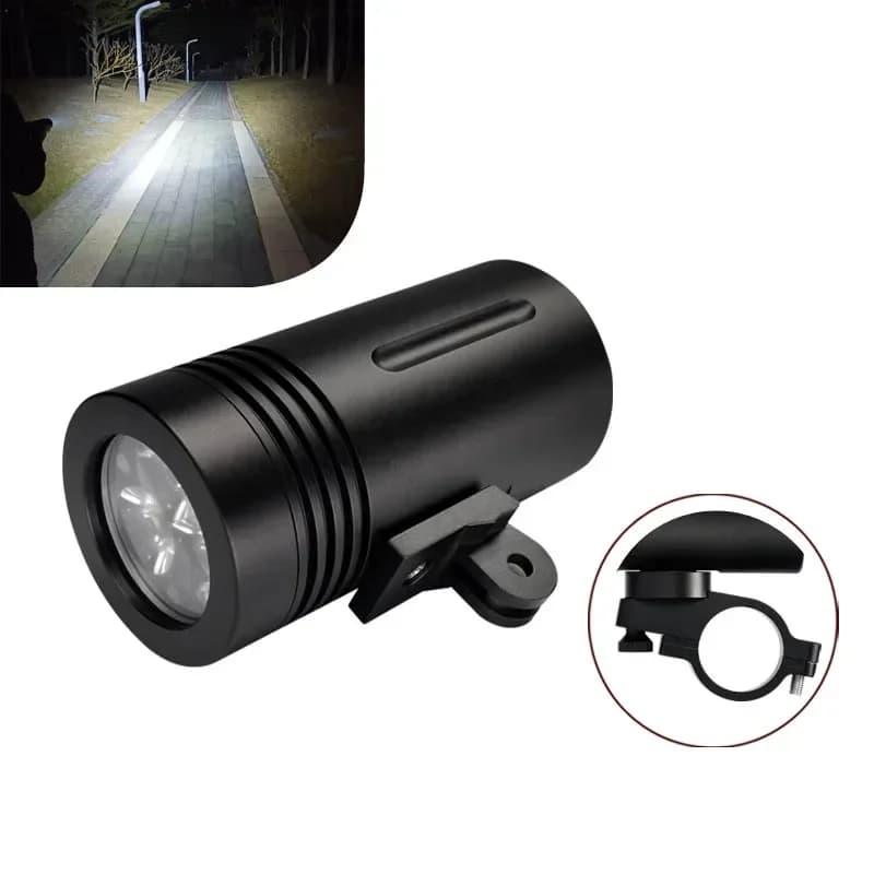 Faro Anteriore per Bicicletta LED Super Luminoso 3600Lm, Ricaricabile USB-C, Impermeabile IP66 in Alluminio