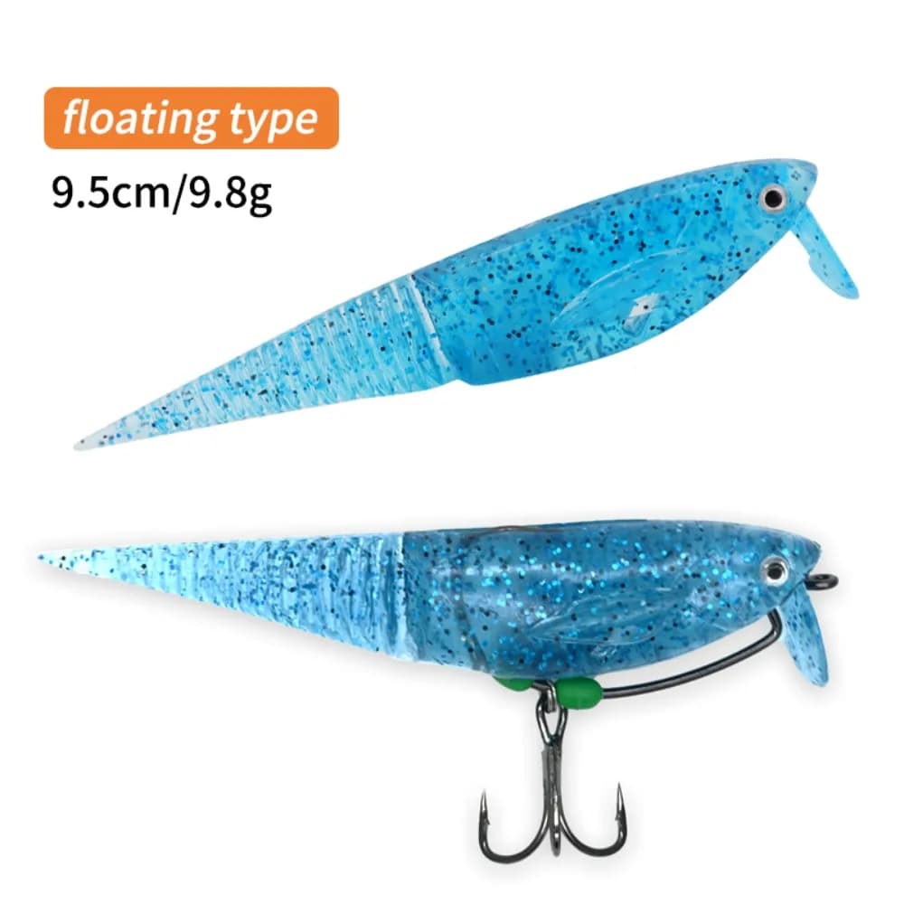 Sinking/Floating Minnow Fishing Lures 9.5cm Length Lifelike Fish Swimbait Crankbaits Adjustbale Fins Fishing Lures Set
