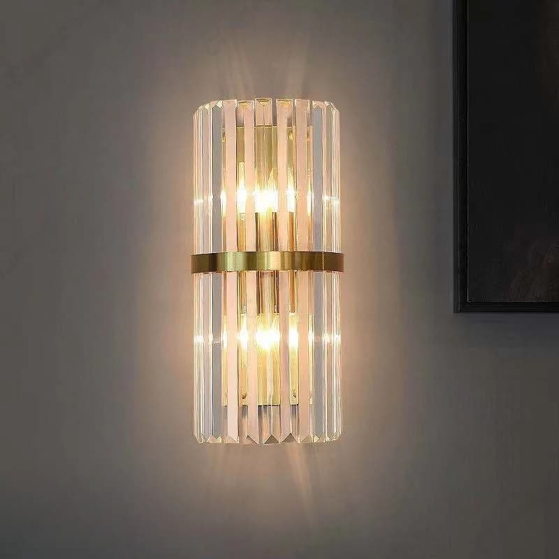 Creativo nuovo LED lampada da parete in cristallo europeo soggiorno scala corridoio camera da letto comodino illuminazione atmosfera