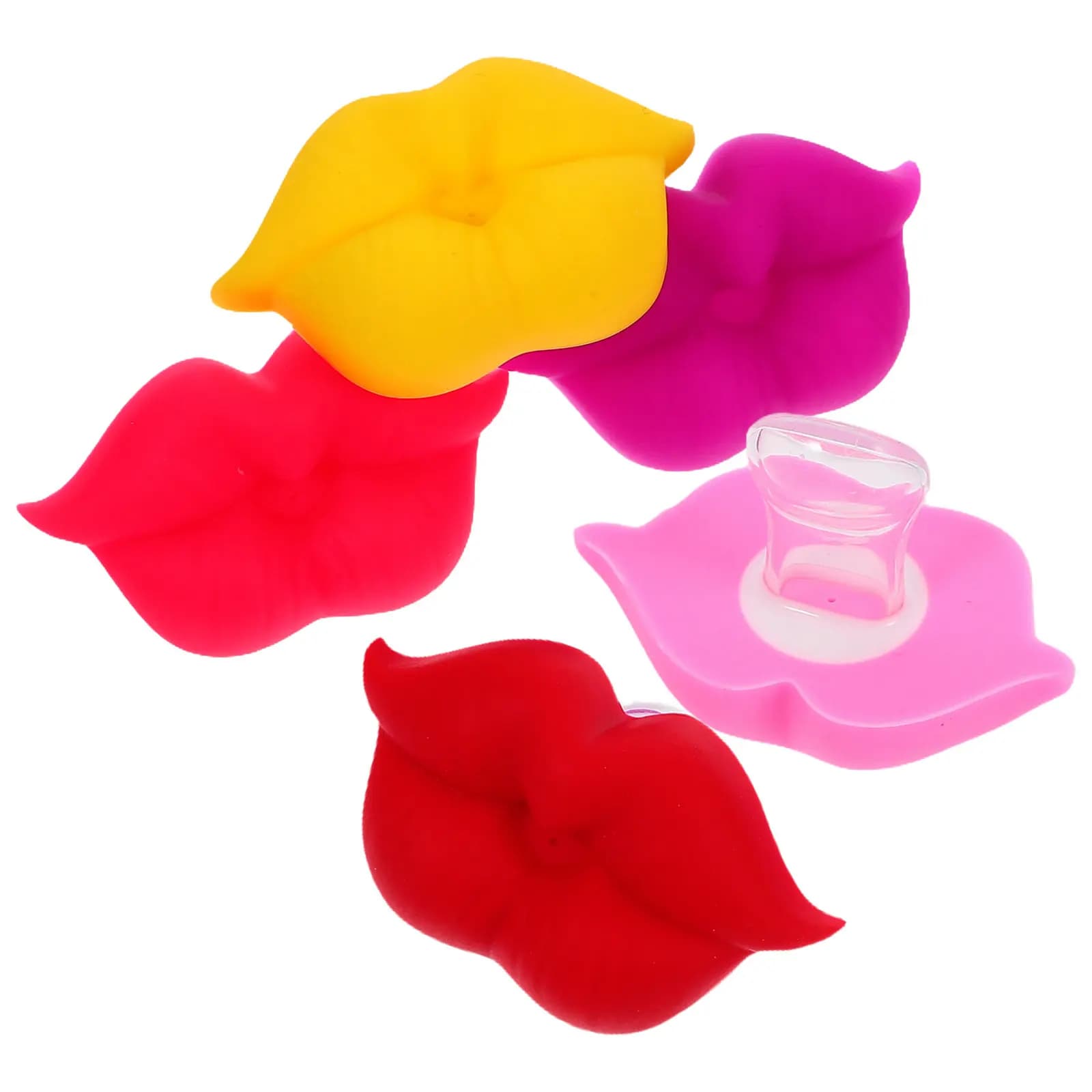 5Pcs Baby Pacifiers Lip Shaped Silicone Soothers Fun Nursing Accessories Infant Appease Set Baby Pacifier Silicone Pacifier