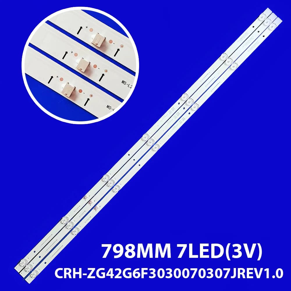 Striscia LED per CRH-ZG42G6F 3030070307 JREV1.1 F43F7000C/G F43F8000C/G F43G8000C 42LEM-1052/FTS2C TF-LED43S11T2S 42G6F H-LED43EU7008