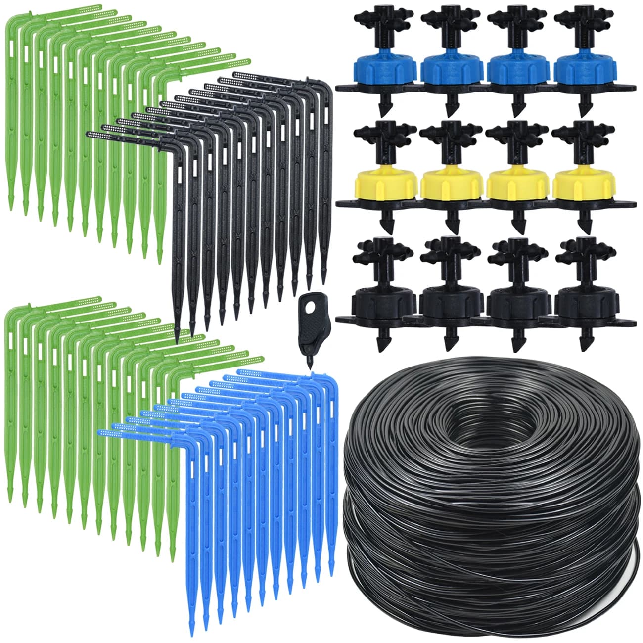 Serra Bend Arrow irrigation system watering system Kit 2L 4L 8L/H dropper 3/5mm pipe connector with 2-way jar Bonsai garden