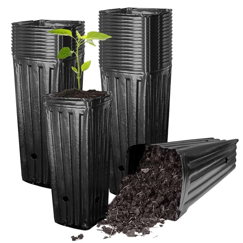 20 Pezzi Vasi per Semina di Piante, Contenitori per Fiori da Giardino Interno, Sacchetti per Coltivazione di Semi di Verdure da Esterno, Vasi per Vivaio