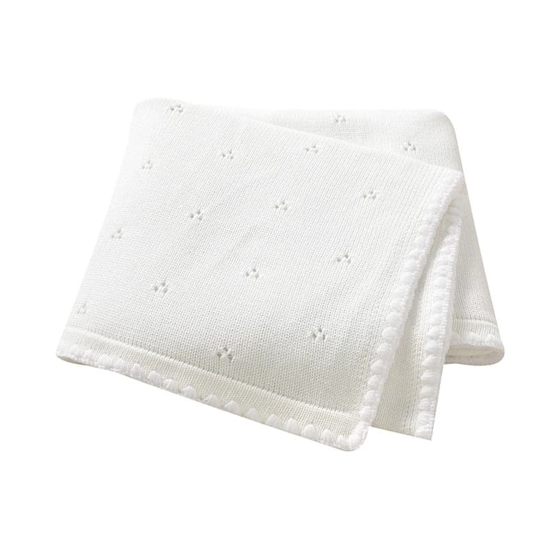 Coperte in Cotone per Neonati 100*80cm, Tinta Unita Neutra, per Passeggino, Culla, Fasciatoio, Coperta per Neonati e Bambini, Biancheria da Letto