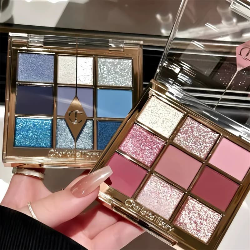 Palette Ombretti Charlotte Tilbury 9 Colori 9g - Tendenza Moda, Facile da Applicare, Naturale, Cosmetici Professionali