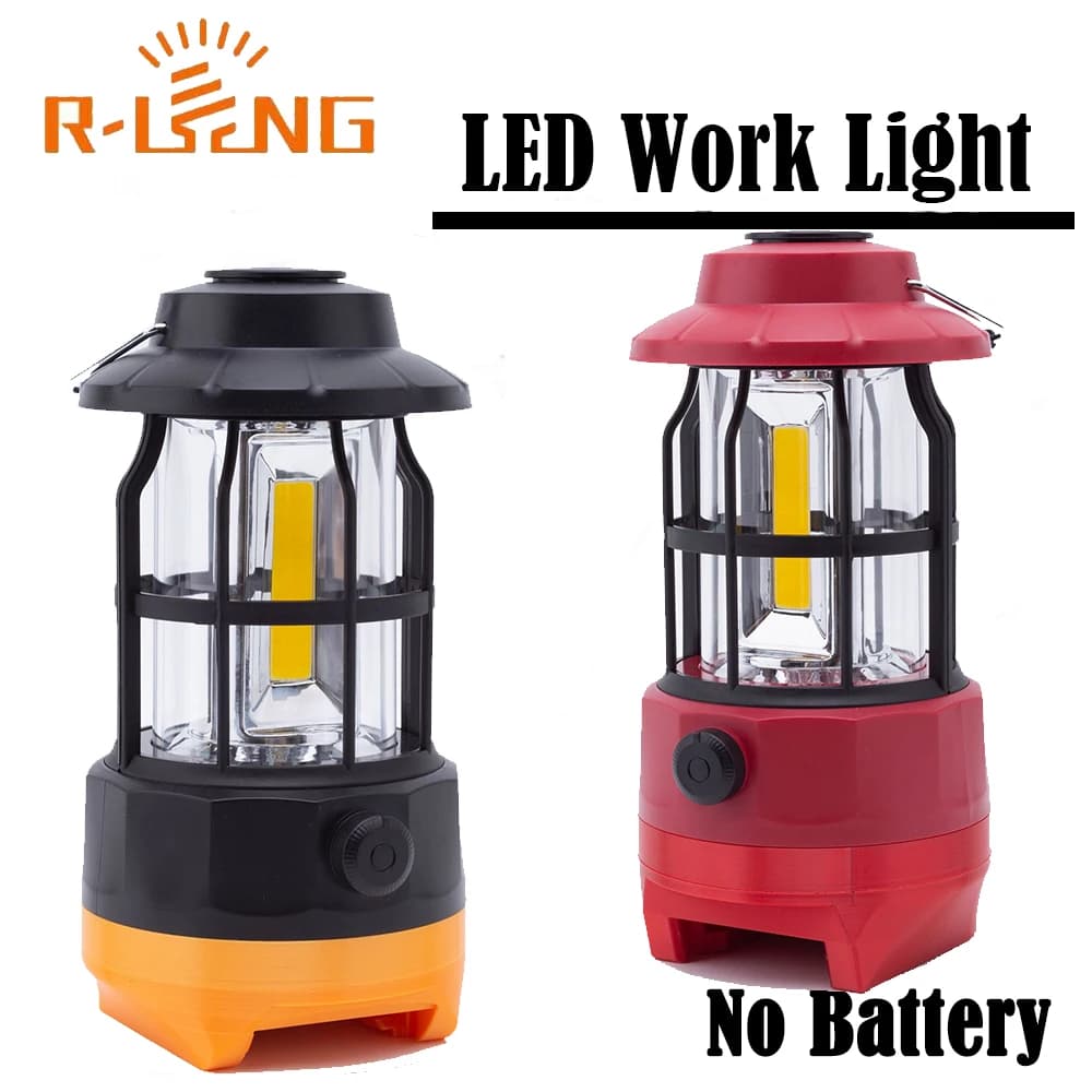 Portable LED Work Light For DeWalt for Milwaukee 18V Lithium Battery for Tourist Camping Fishing Emergency Lights Lamp Lantern