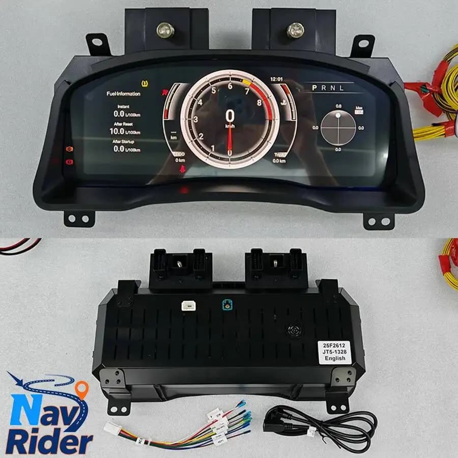 Cruscotto Digitale LCD con Tachimetro, Carplay e Cockpit Virtuale per Toyota Prado 120 2004-2009 con GPS