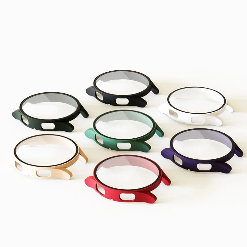 Vetro temperato + custodia per Samsung Galaxy Watch 7/6/5/4 cover 44mm 40mm protezione schermo paraurti Full PC Galaxy watch FE Accessori