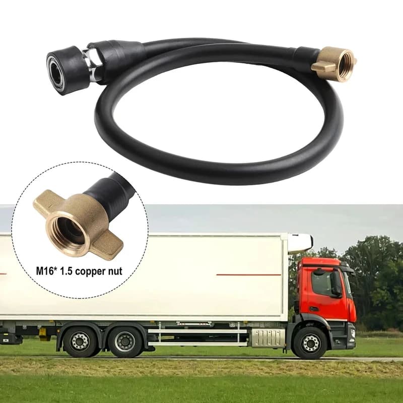 Tubo flessibile per estrazione gas ad alta pressione per camion 15/60/100cm con attacco rapido in ottone per serbatoio e gonfiaggio pneumatici