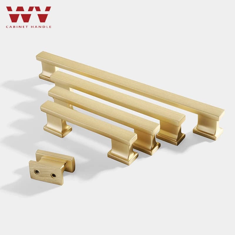 WV Armadio portaoggetti moderno Maniglie e pomelli per armadi da cucina in oro nero Maniglie per cassetti Maniglie per porte dell'armadio Ferramenta per mobili
