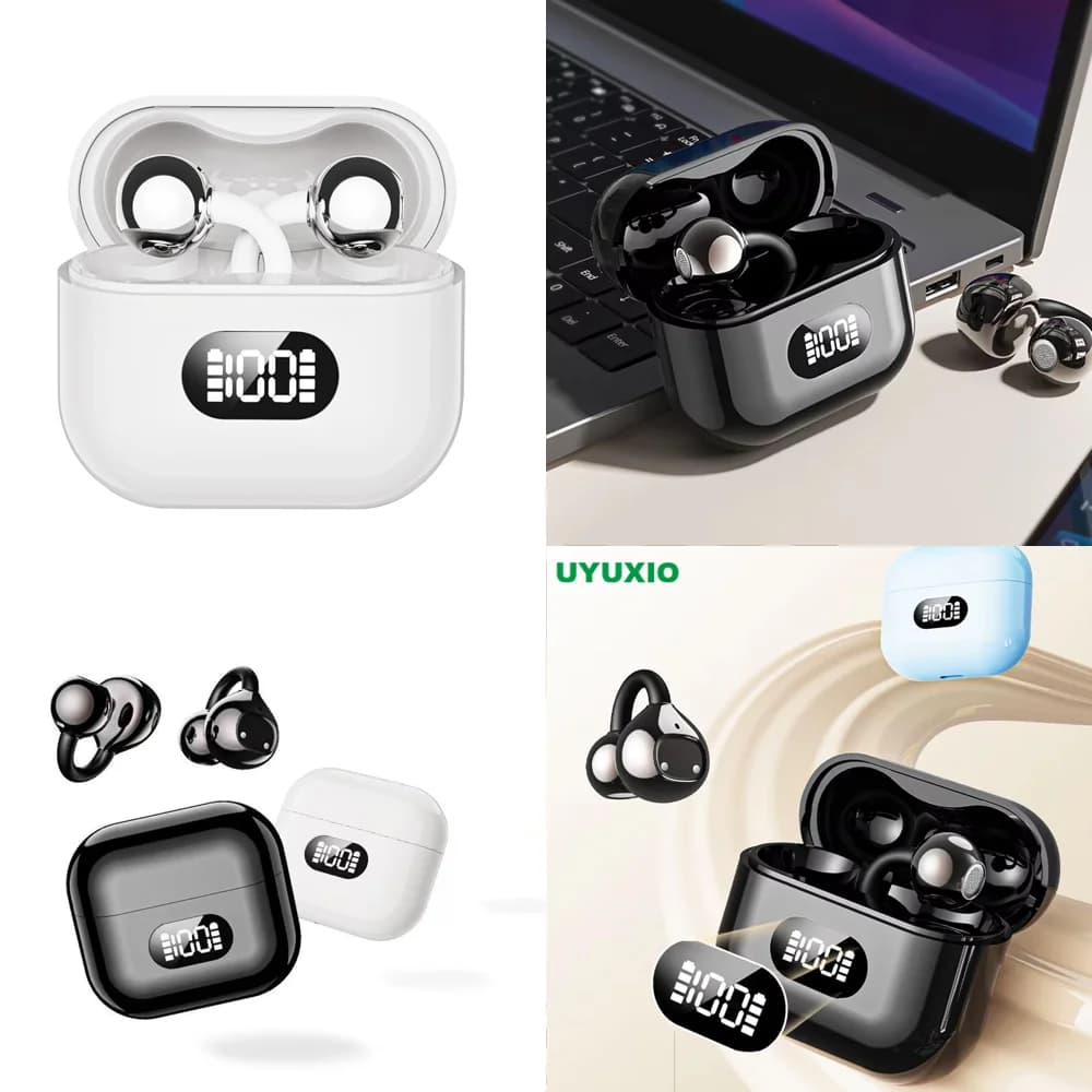 Auricolari Wireless con Display LED, BT 5.4, Open Ear OWS, Chiamate Nitide, per Business, Lunga Durata della Batteria, Offerta Speciale