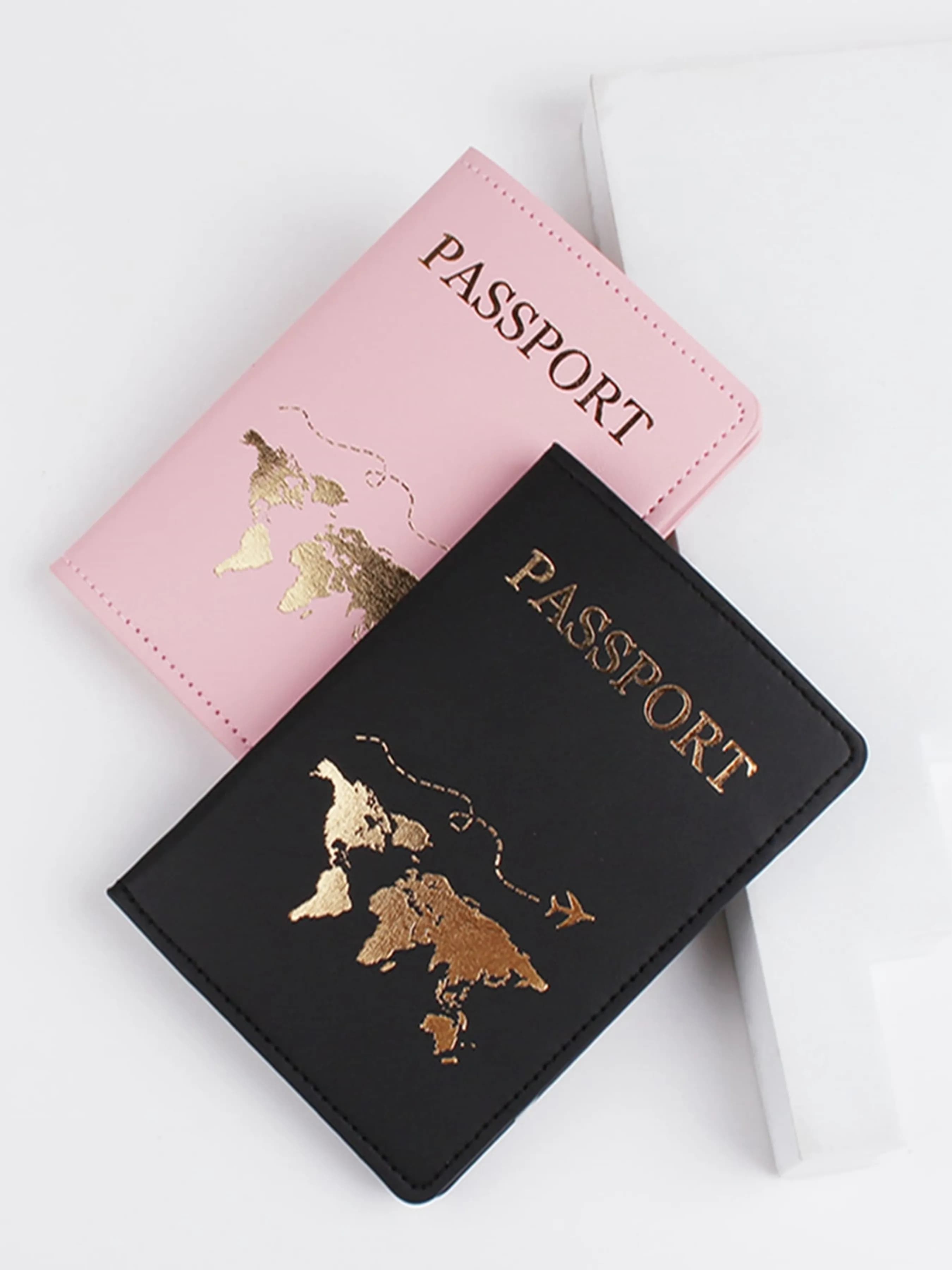 Porta passaporto in pelle PU con slot per carte, porta carte, accessori da viaggio leggeri, portafoglio, regalo per donna, per uomo