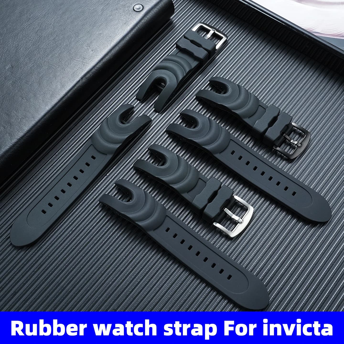 Rubber watch strap for invicta men's watch sports watch bracelet for Pro Driver Subaqua Noma Reserve male smart watch Watchband