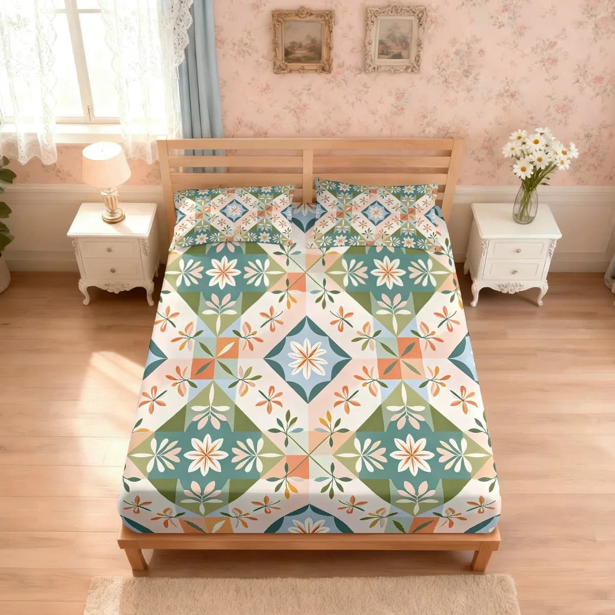 Set di 3 Lenzuola Senza Nucleo con Stampa di Fiori di Giglio, Copriletto Morbido in Varie Misure, Decorazione per Camera da Letto, Lavabile in Lavatrice