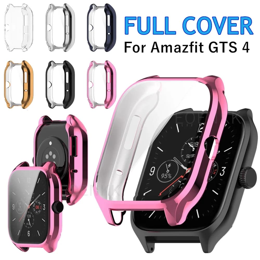 Custodia in silicone TPU per Huami Amazfit GTS 4 Smart Watch Custodia protettiva Gts4 Protezione schermo intero Shell Paraurti per Amazfit GTS 4